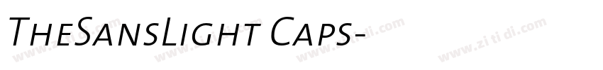 TheSansLight Caps字体转换